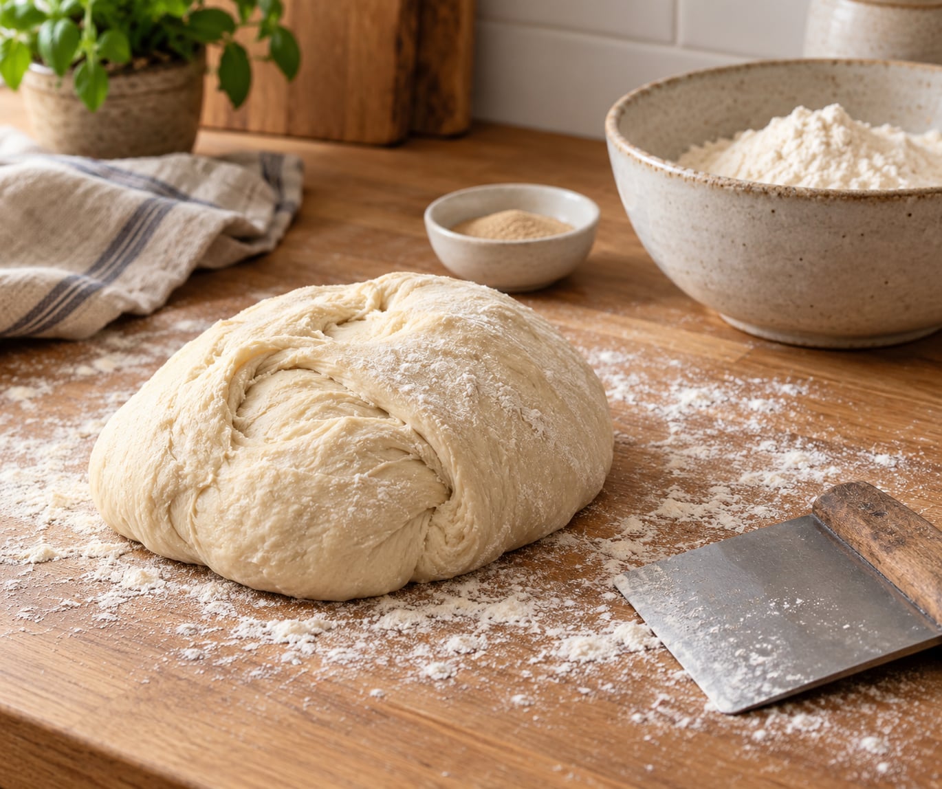 how to knead dough by hand properly