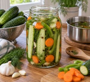 how to make refrigerator pickles without canning