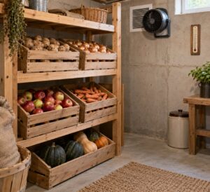 how to build a simple root cellar in a basement