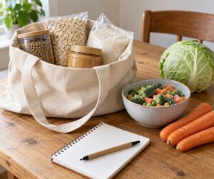how to grocery shop for plant based eating on a budget