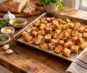 how to make croutons in the oven