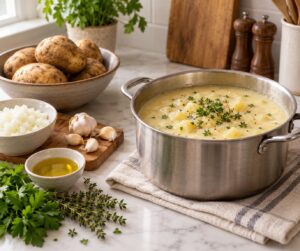 how to make potato soup without heavy cream