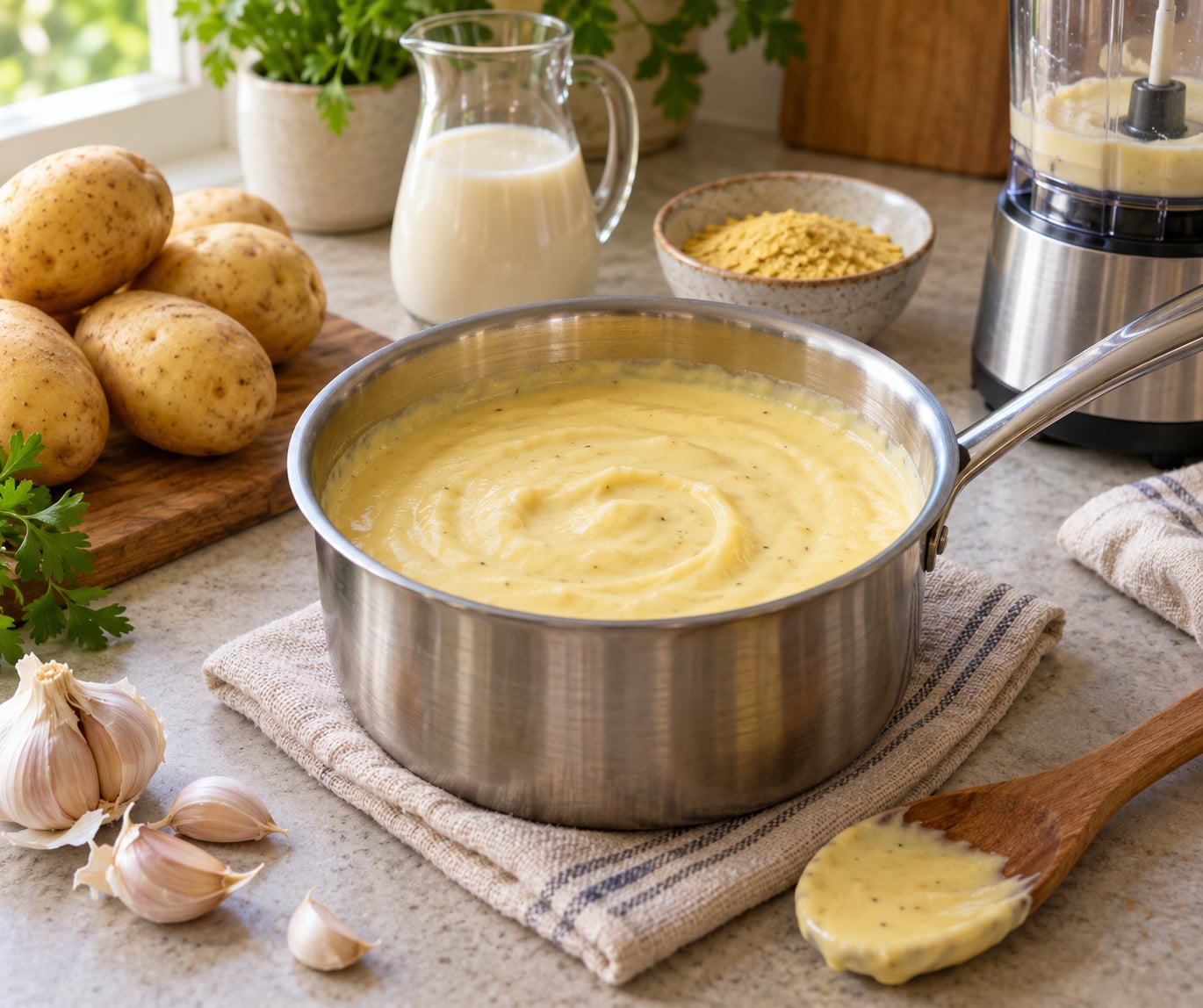 how to make vegan cheese sauce with potatoes