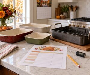 how to plan a thanksgiving timeline for the oven