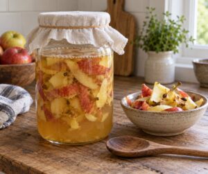 how to make vinegar from apple scraps