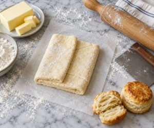 how to laminate biscuit dough for layers