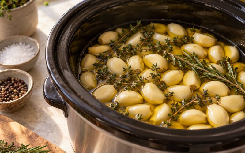 How to Make Garlic Confit: Easy Crockpot Method 2026