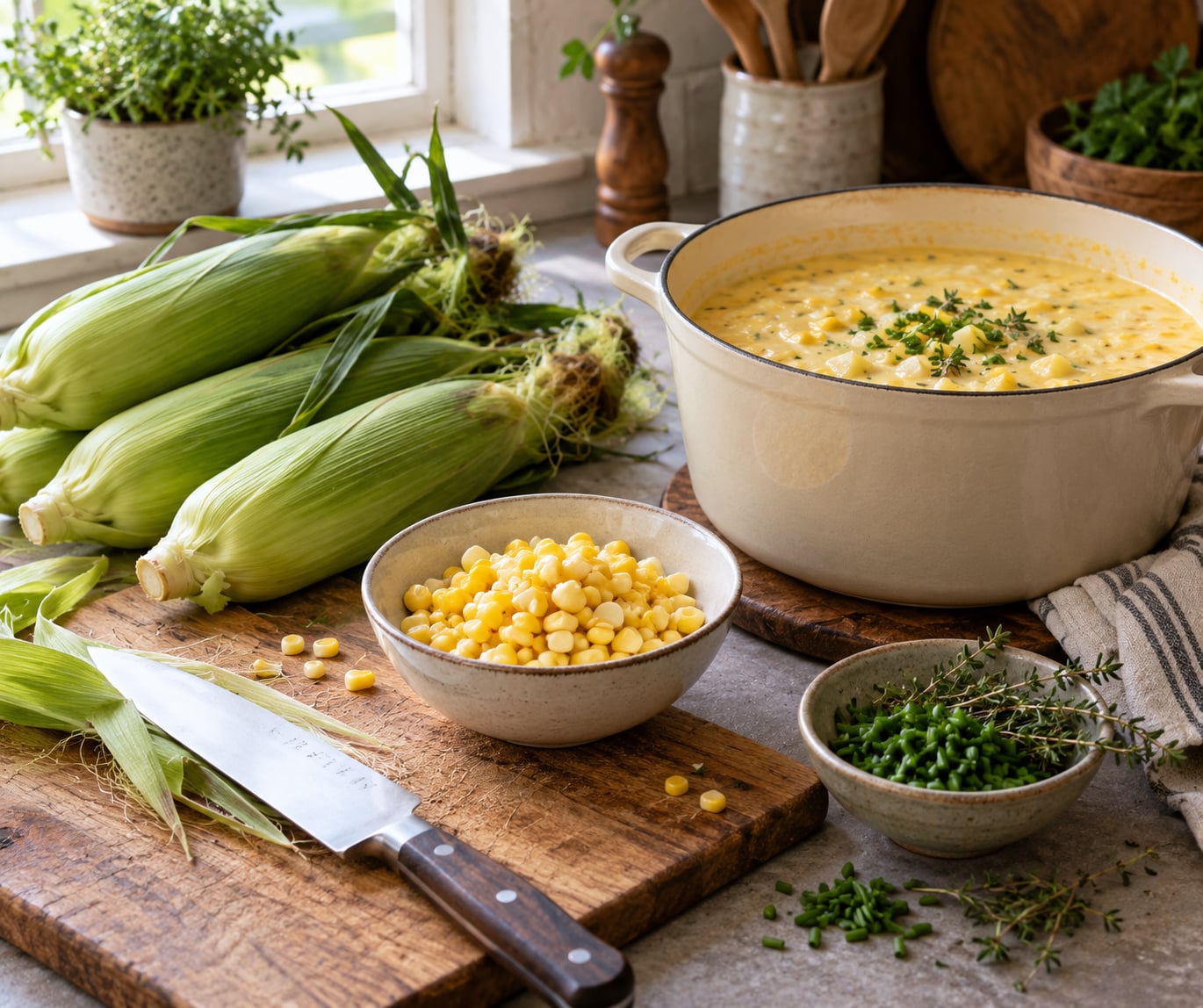 how to make corn chowder with fresh corn