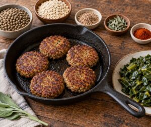 how to make vegan sausage patties at home