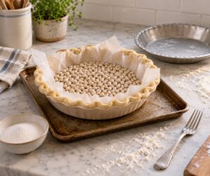 how to blind bake a pie crust without weights