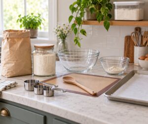 how to bake gluten free in a kitchen with wheat flour