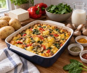how to make vegan breakfast casserole