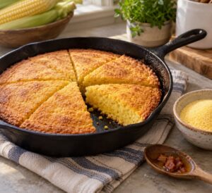 how to make skillet cornbread in cast iron