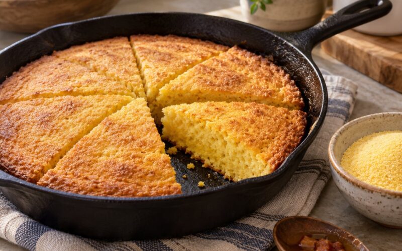 How to Make Skillet Cornbread in Cast Iron (2026) | Easy Recipe