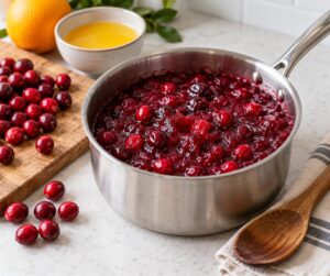 how to make cranberry sauce from fresh cranberries