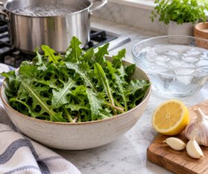 how to make dandelion greens less bitter