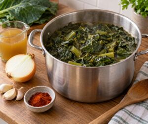 how to cook collard greens without ham hock