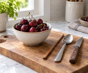 how to pit cherries without a tool