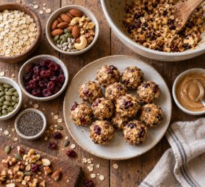 how to make trail mix and energy bites at home