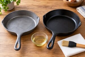 how to season a cast iron skillet