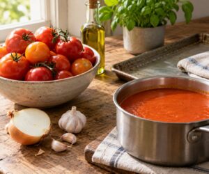 how to make tomato soup from fresh tomatoes