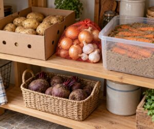 how to store root vegetables without a root cellar