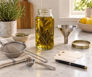 how to make herb infused oil safely