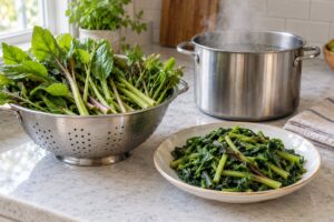 how to cook poke sallet safely