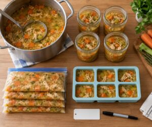 how to freeze soup in portions