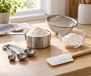 how to measure flour correctly without a scale