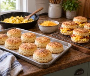 how to make biscuit sandwiches for a crowd
