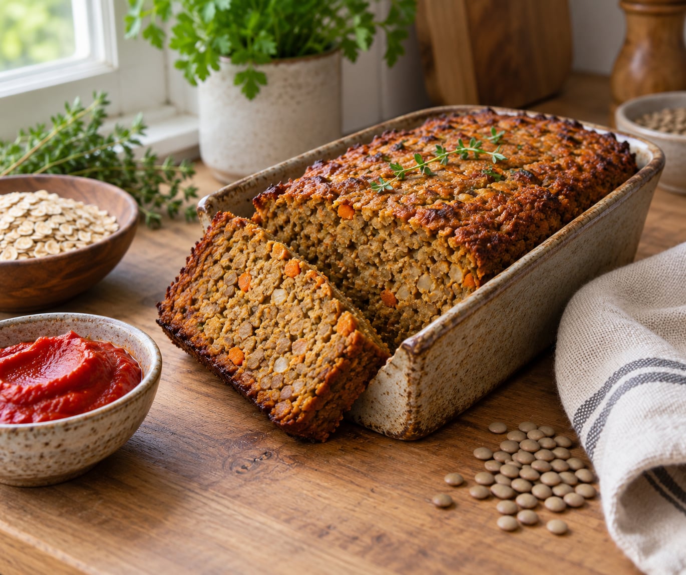 how to make lentil loaf moist