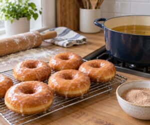 how to make yeast doughnuts at home