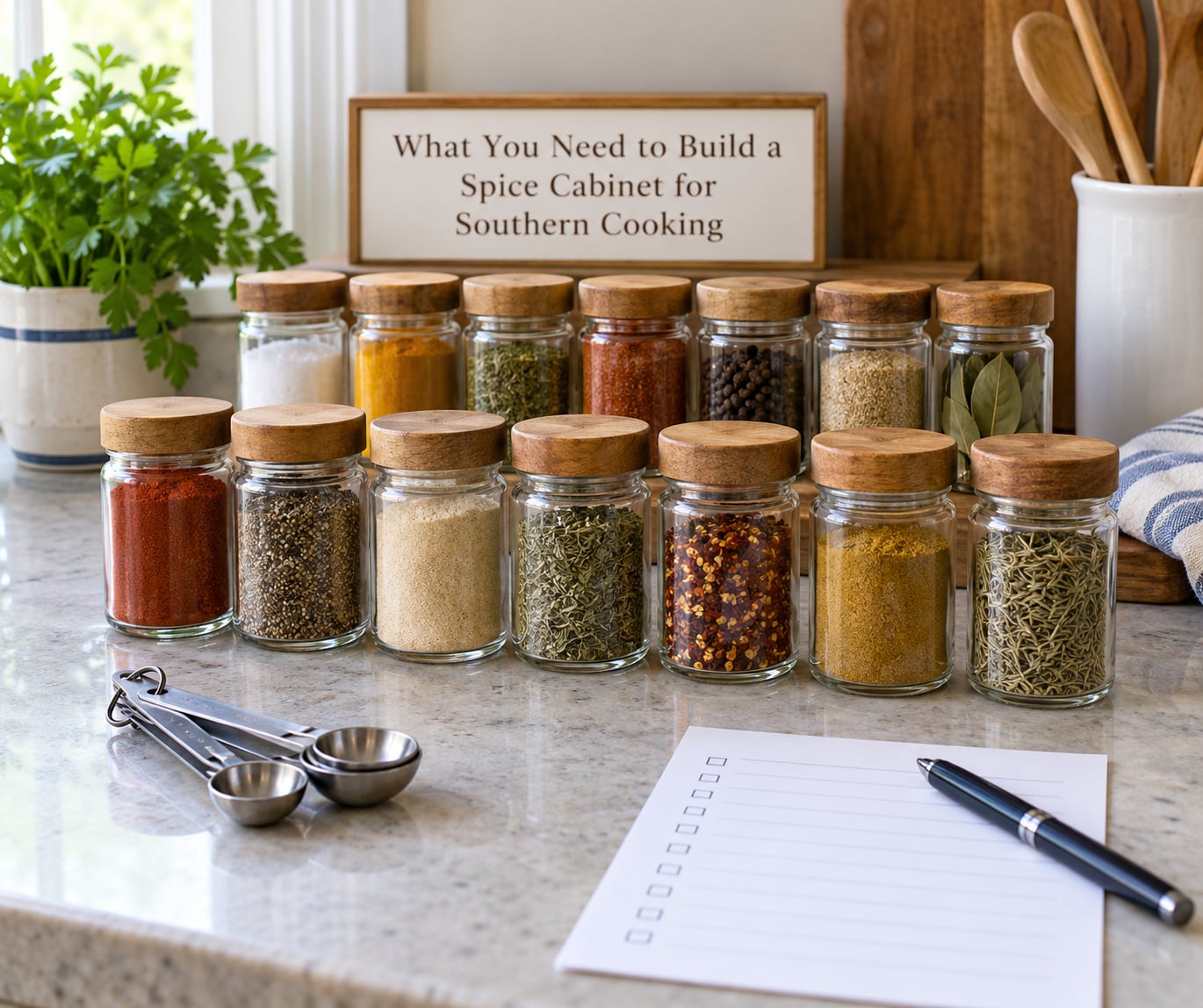 What You Need to Build a Spice Cabinet for Southern Cooking