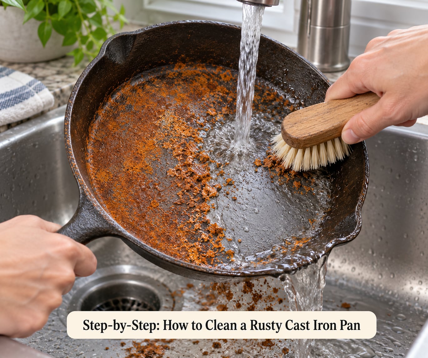 Step-by-Step: How to Clean a Rusty Cast Iron Pan