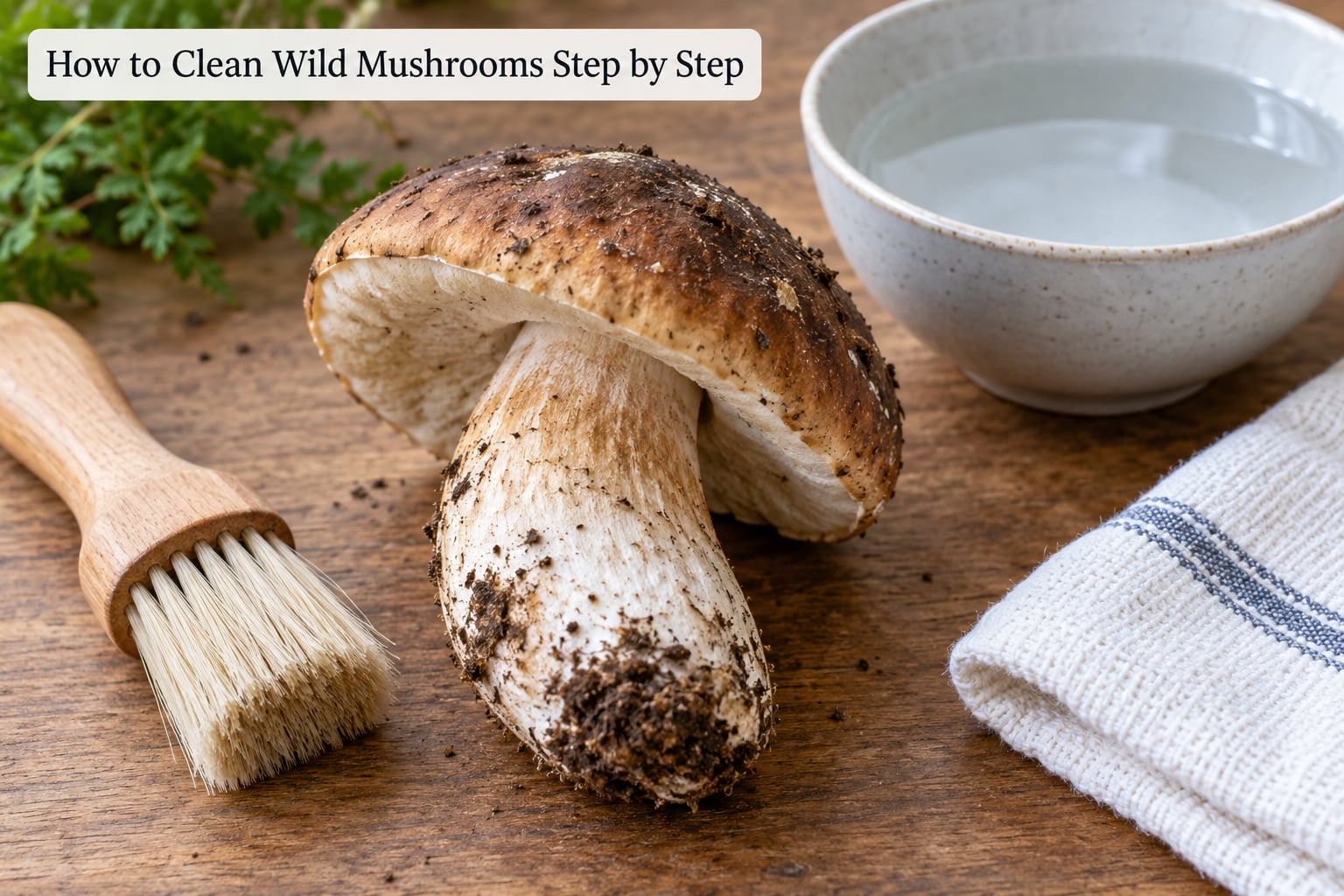 How to Clean Wild Mushrooms Step by Step