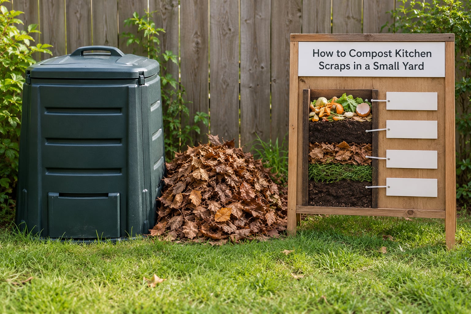 How to Compost Kitchen Scraps in a Small Yard
