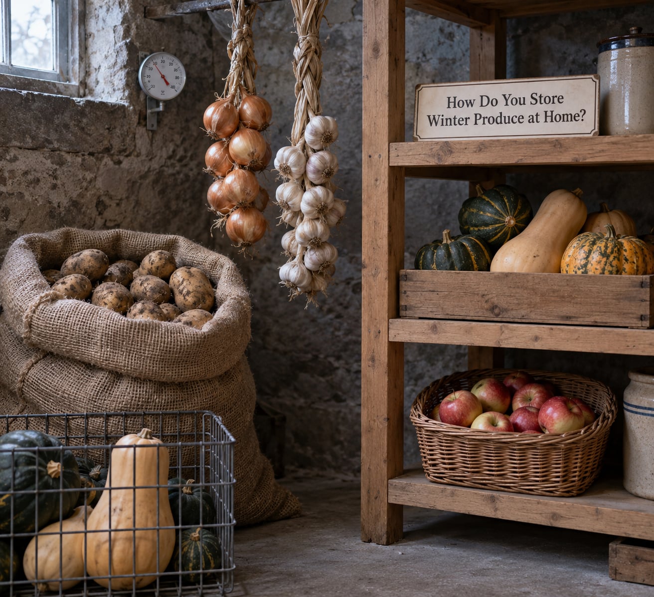 How Do You Store Winter Produce at Home?