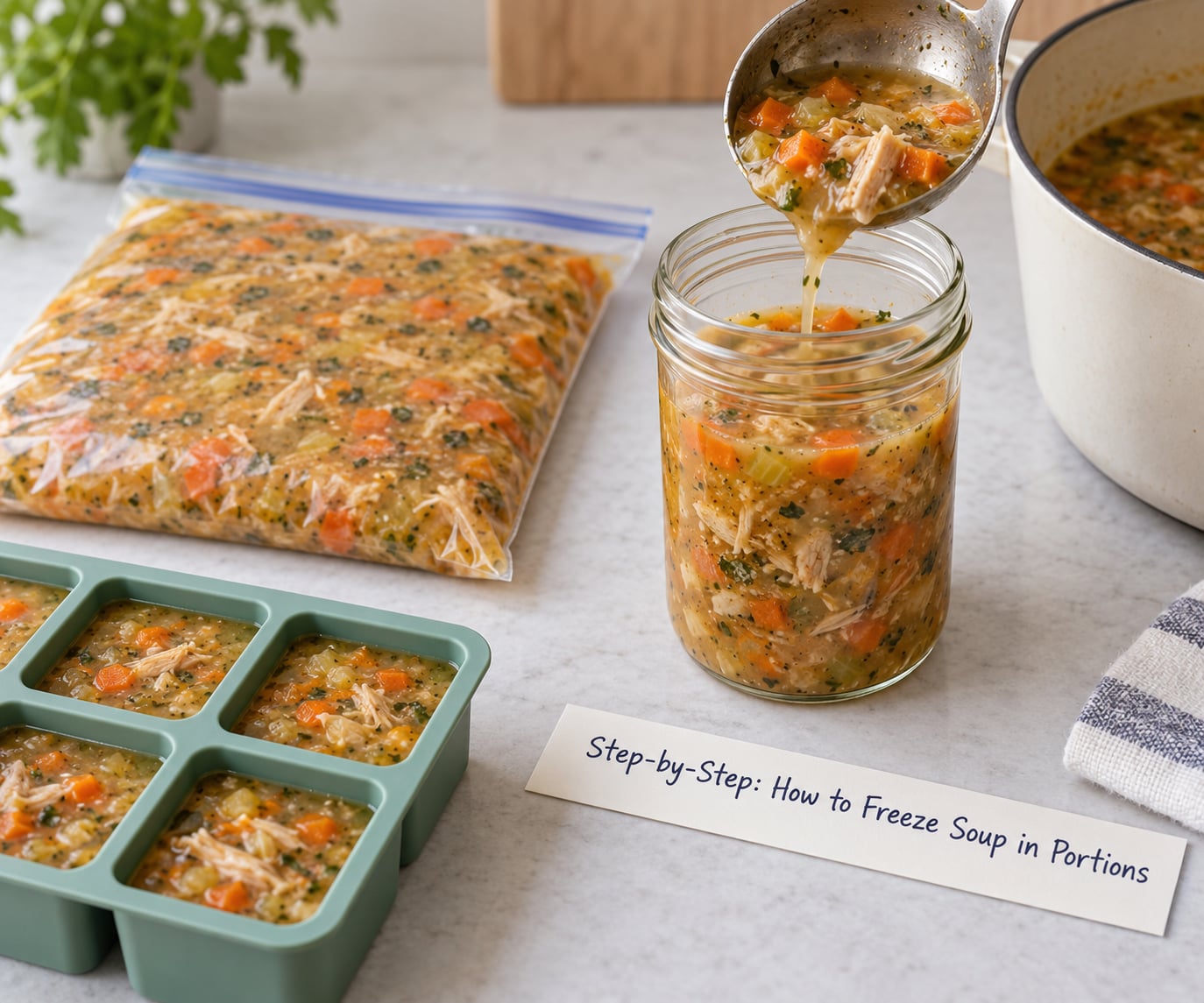 Step-by-Step: How to Freeze Soup in Portions