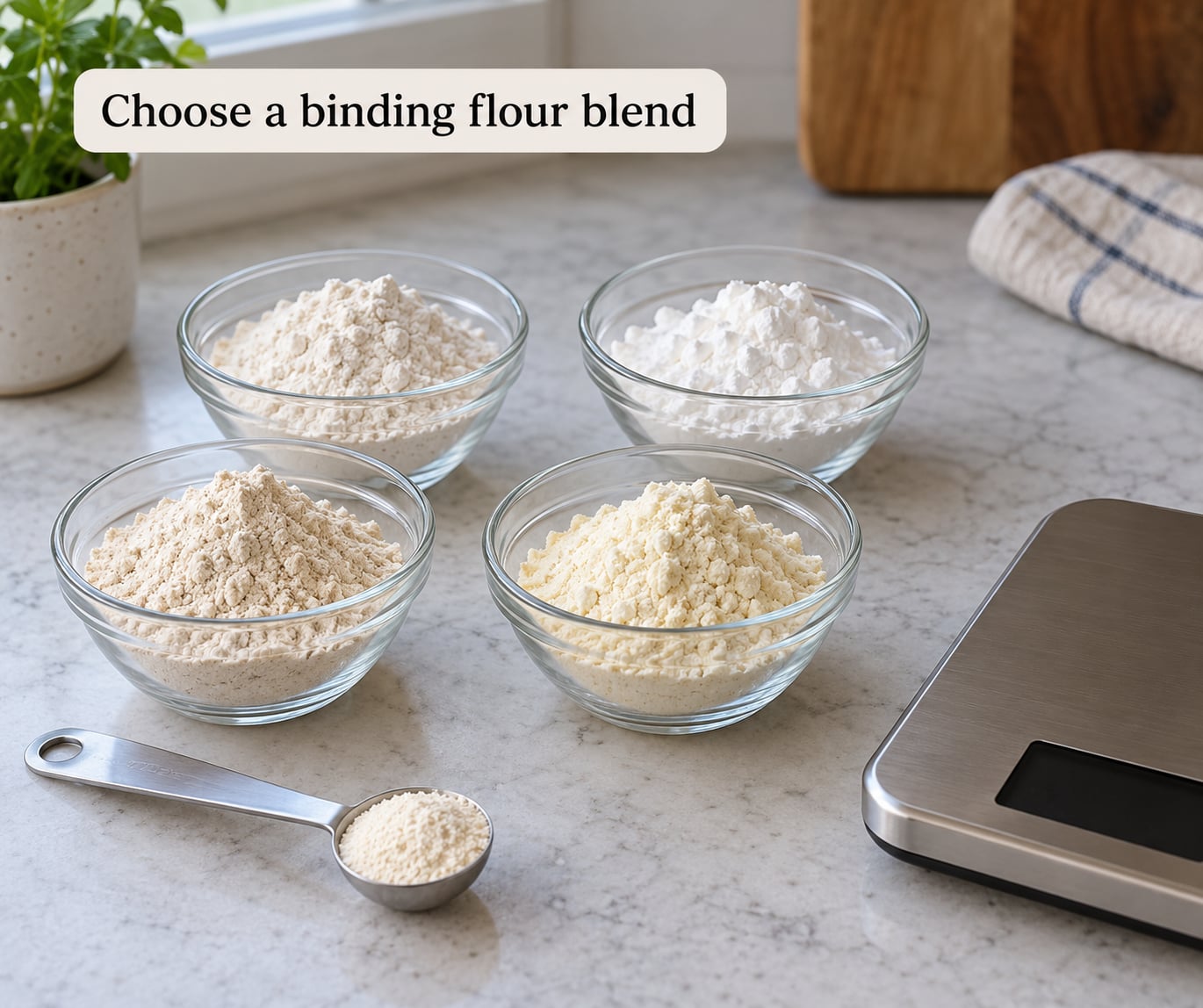 Choose a binding flour blend