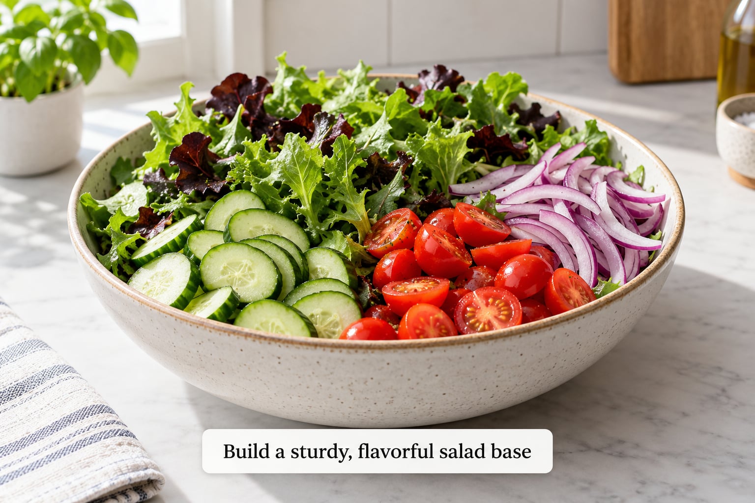 Build a sturdy, flavorful salad base