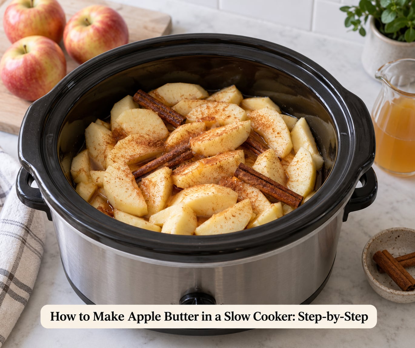 How to Make Apple Butter in a Slow Cooker: Step-by-Step