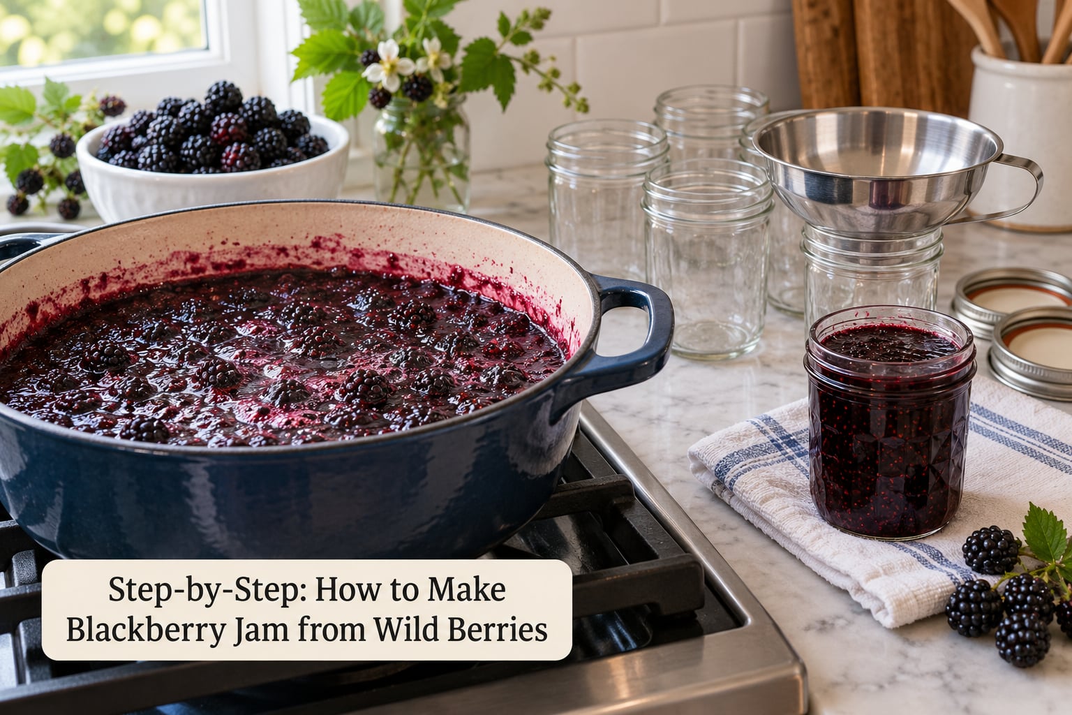 Step-by-Step: How to Make Blackberry Jam from Wild Berries