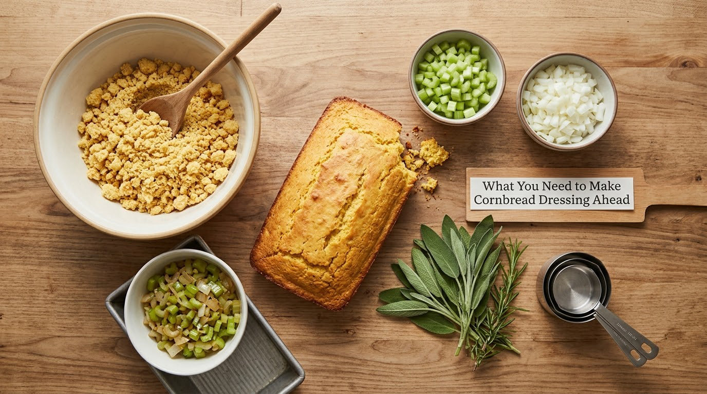What You Need to Make Cornbread Dressing Ahead