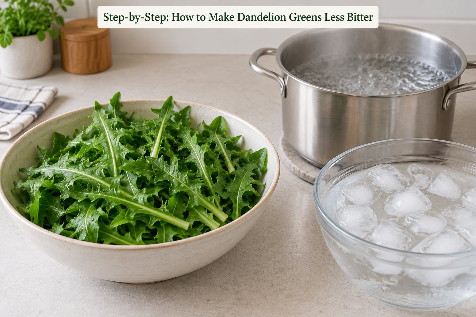 Step-by-Step: How to Make Dandelion Greens Less Bitter