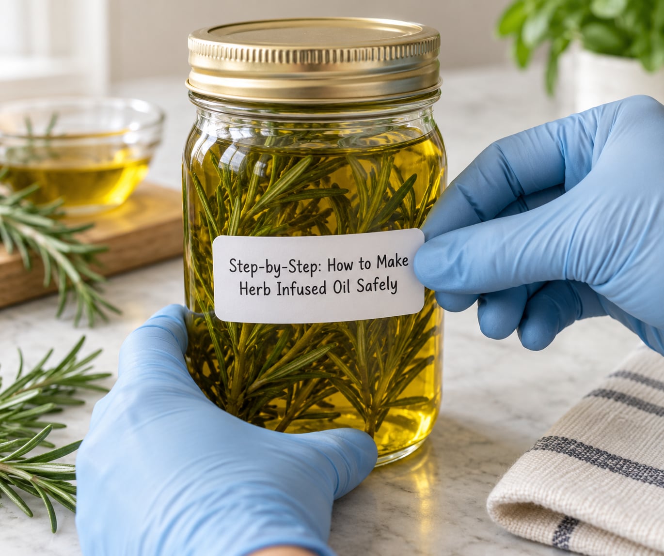 Step-by-Step: How to Make Herb Infused Oil Safely