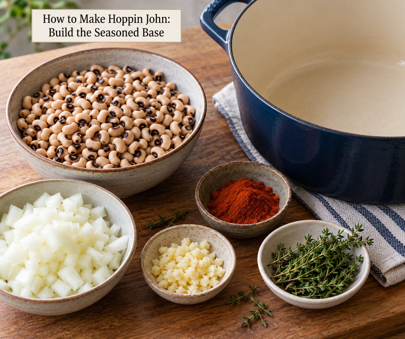 How to Make Hoppin John: Build the Seasoned Base