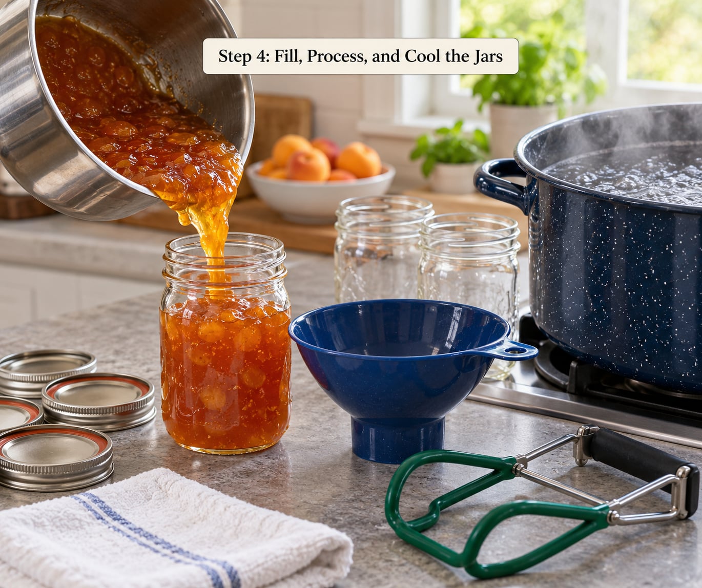 Step 4: Fill, Process, and Cool the Jars