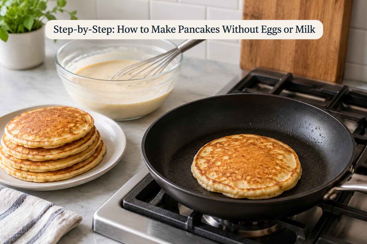 Step-by-Step: How to Make Pancakes Without Eggs or Milk