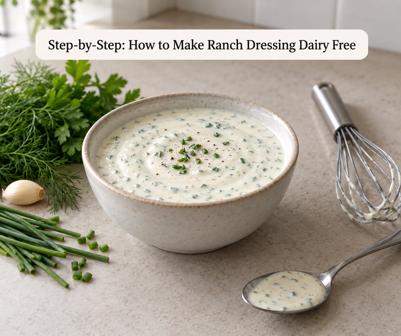 Step-by-Step: How to Make Ranch Dressing Dairy Free